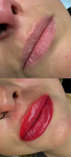 micropigmentacion labios antes y despues