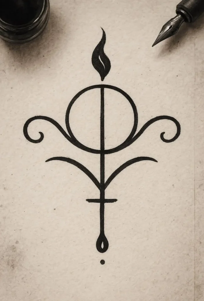 boceto de tatuajes magicos